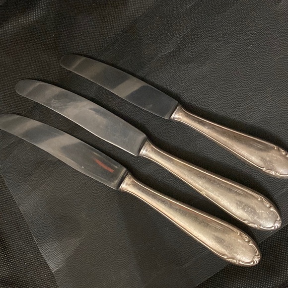 Vintage BMF 90 ROSTFREI German Silver Plated butter knife & spreader -1950’s - Picture 1 of 5